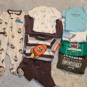 Bundle of baby boy's clothing